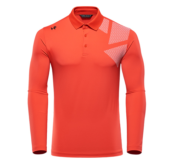 Áo golf polo nam dài tay Heal Creek 1HCTSS9350 Red