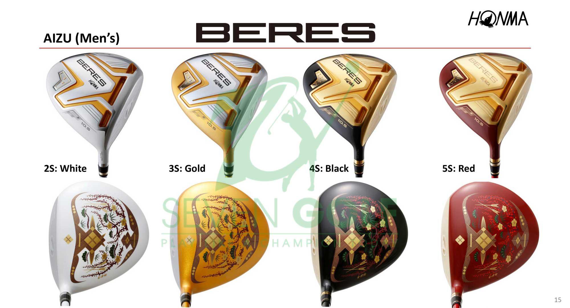 Bộ gậy golf fullset Honma Beres Aizu 2 sao cao cấp