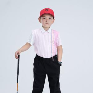 Áo Golf Trẻ Em Nam Ngắn Tay Norresy Pink